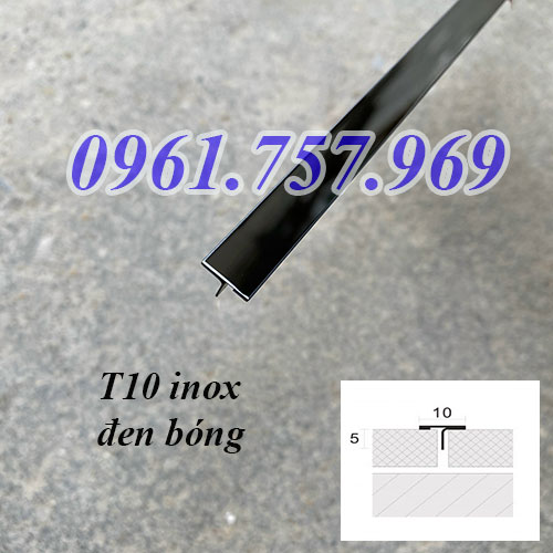 Nẹp Inox T10 màu đen