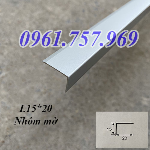 Nẹp nhôm chữ L15x20