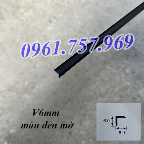 nẹp nhôm chữ V6mm