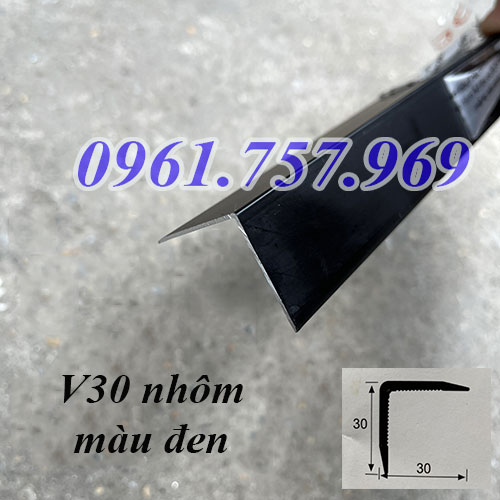 Nẹp nhôm V30 màu đen