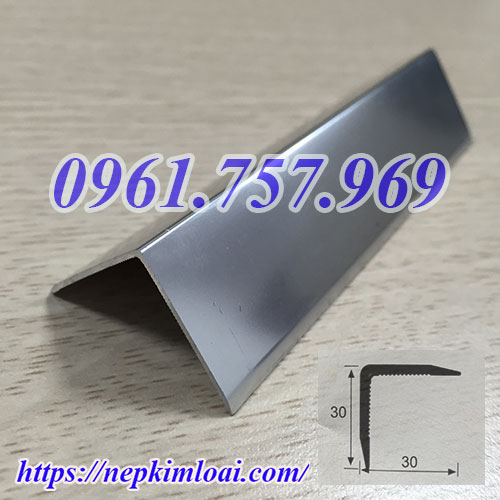 Nẹp v30 màu inox