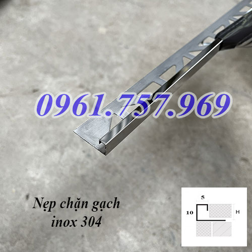 Nẹp ốp cạnh gạch inox