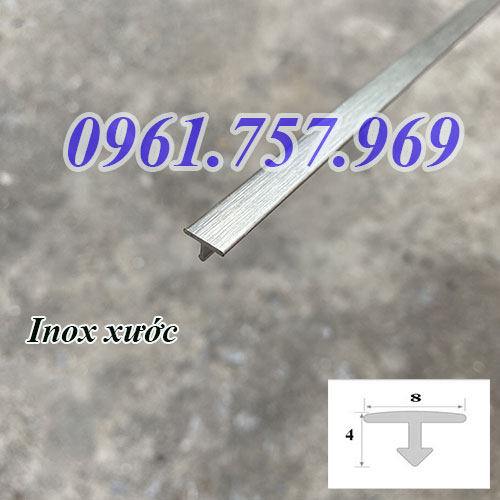 Nẹp T inox xước