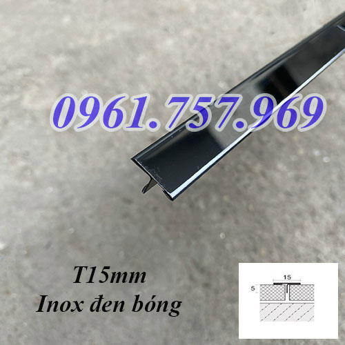 Nẹp T15 đen bóng