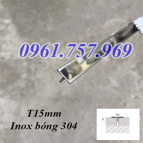 Nẹp T15 inox 304