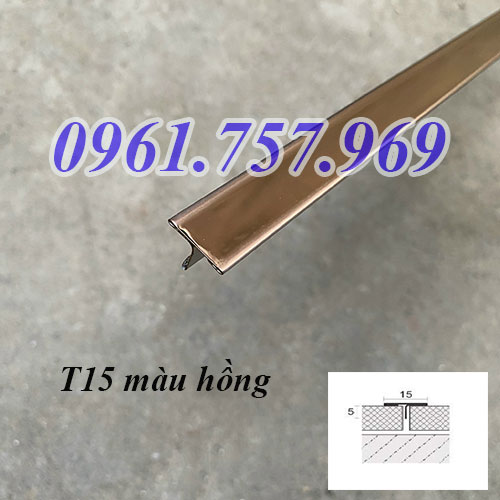 Nẹp T15 màu hồng