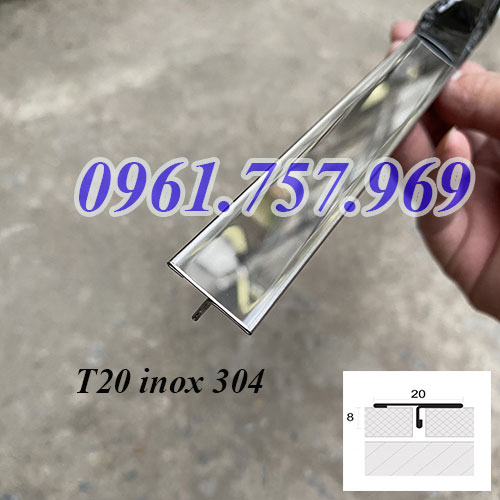 Nẹp T20 inox 304