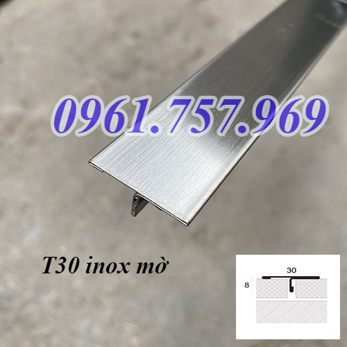 Nẹp t30 inox xước