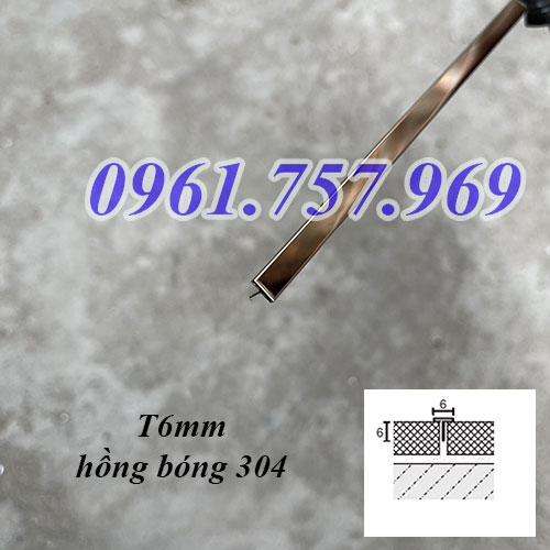 Nẹp T6 màu hồng