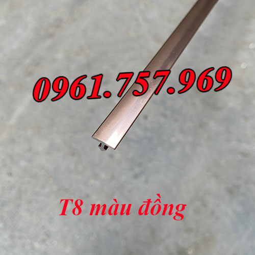 Nẹp t8 màu đồng