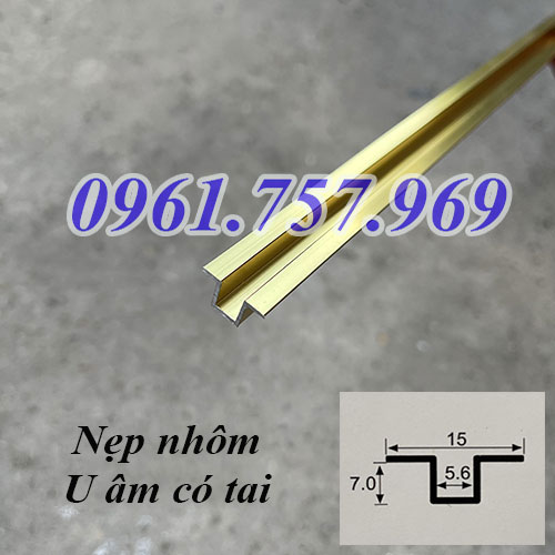 Nẹp u nhôm vách âm