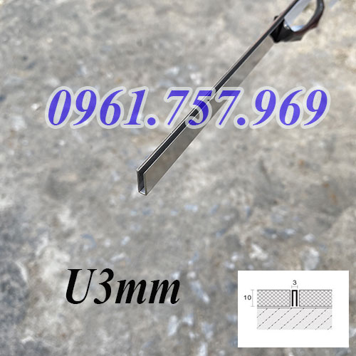 Nẹp U3mm