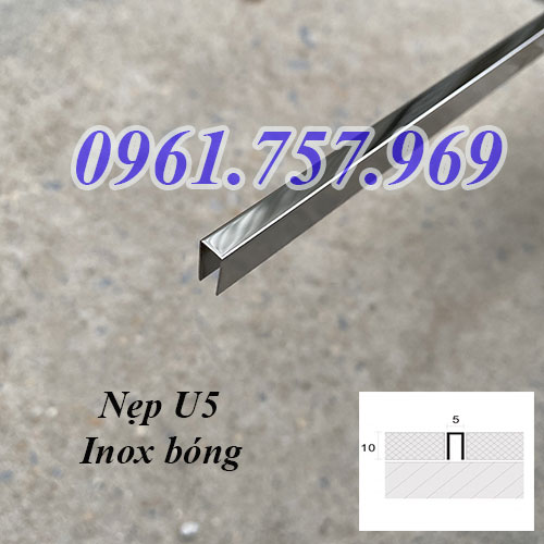 Nẹp U5 inox