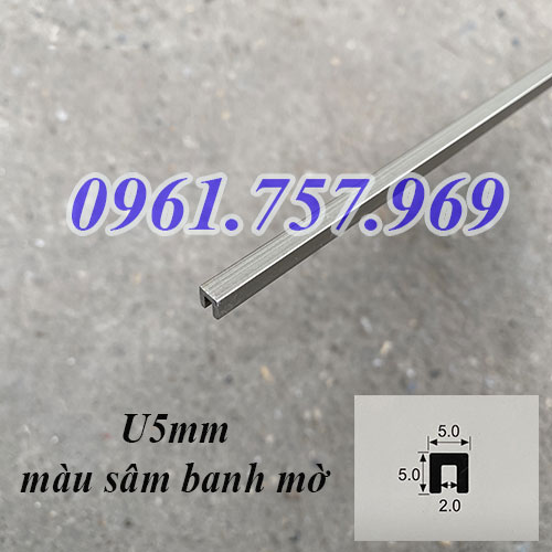 Nẹp U5 màu sâm banh