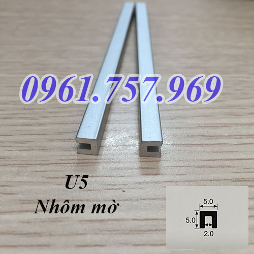 Nẹp U5 nhôm