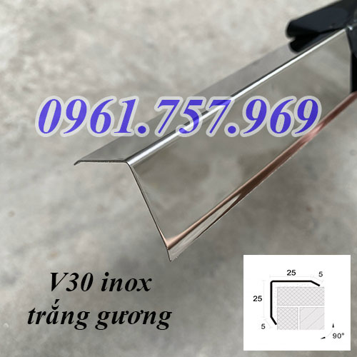 Nẹp v inox 304