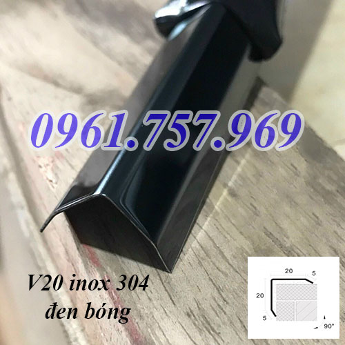 Nẹp V inox màu đen