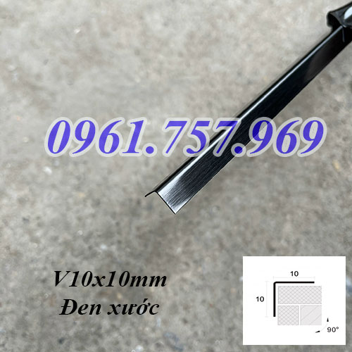 Nẹp V10 đen xước