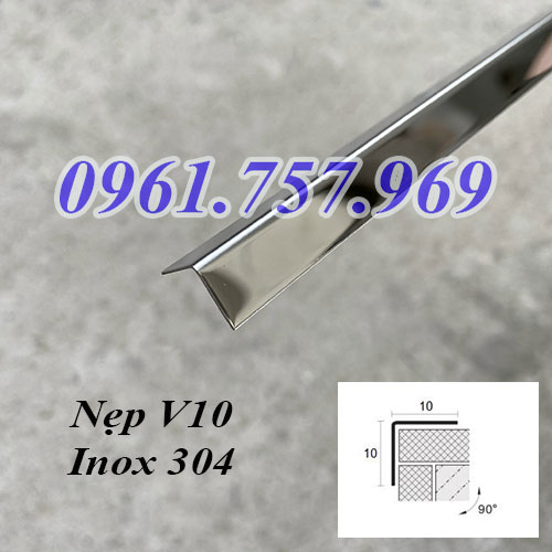 Nẹp v10 inox