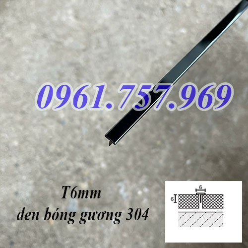 T6 inox 304 đen bóng