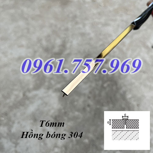 T6mm hồng bóng