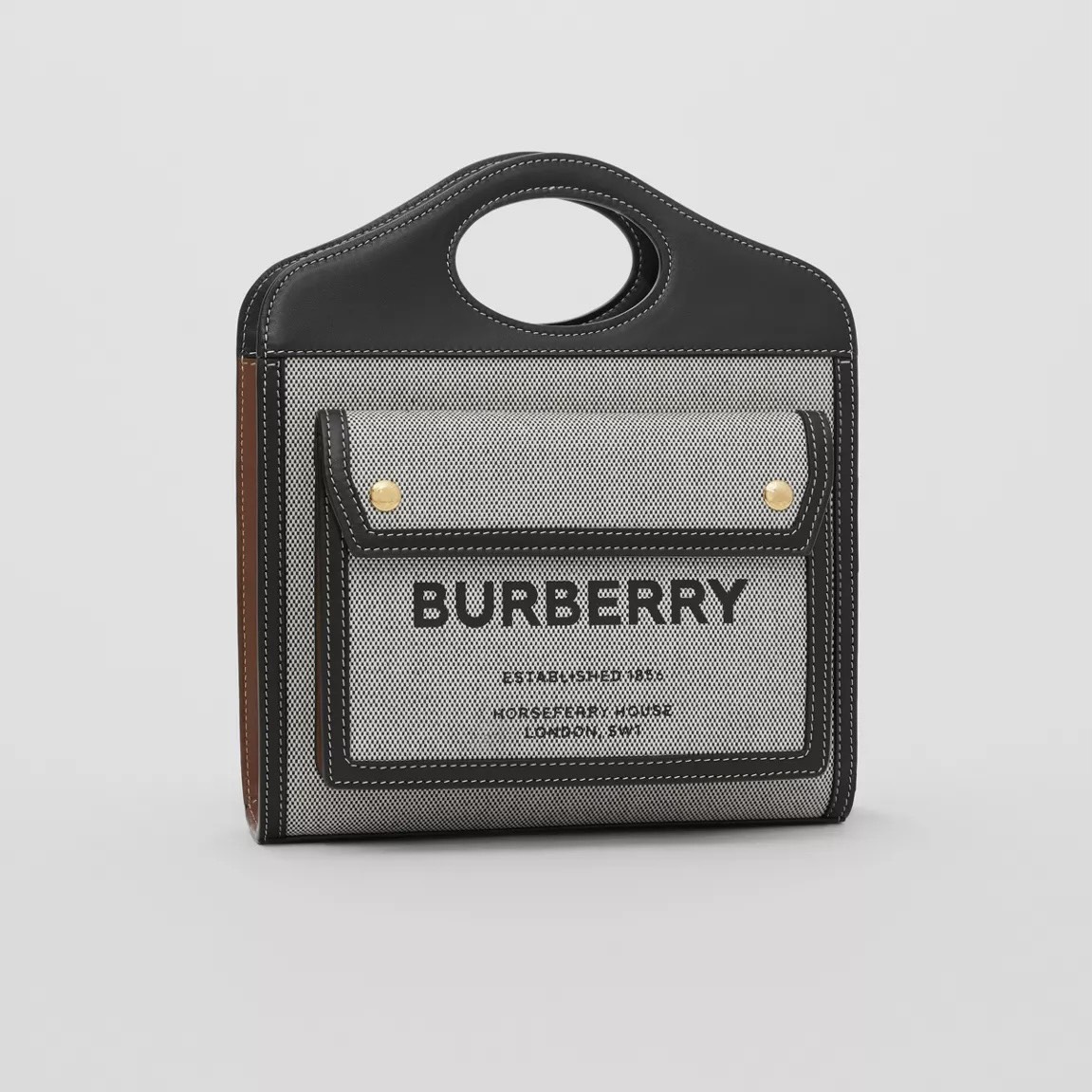 Burberry Pocket Bag Mini Black / Brown