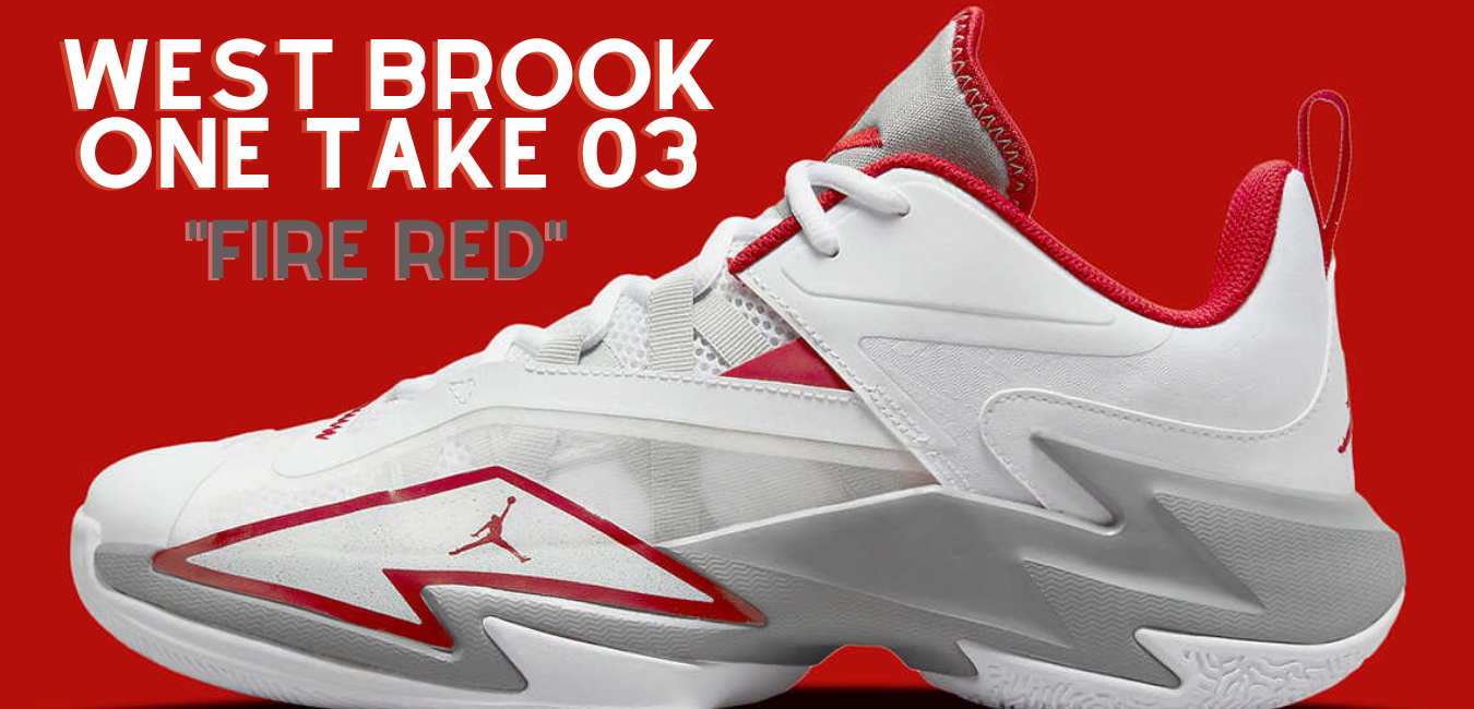 Westbrook One Take 3 mang trên mình phối màu “Fire Red” cực cháy của Jordan Brand