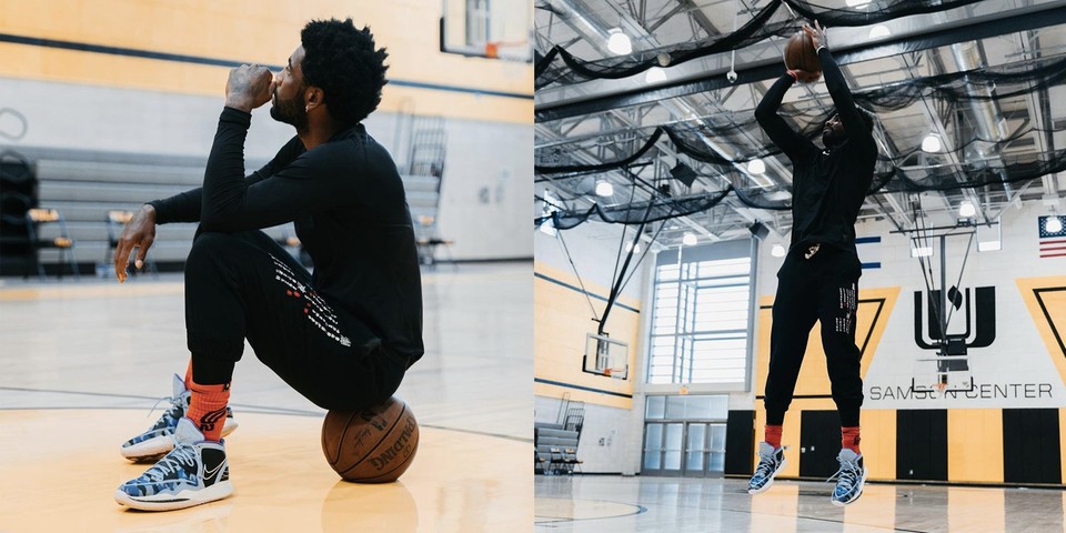 Kyrie Irving lên chân phối màu 