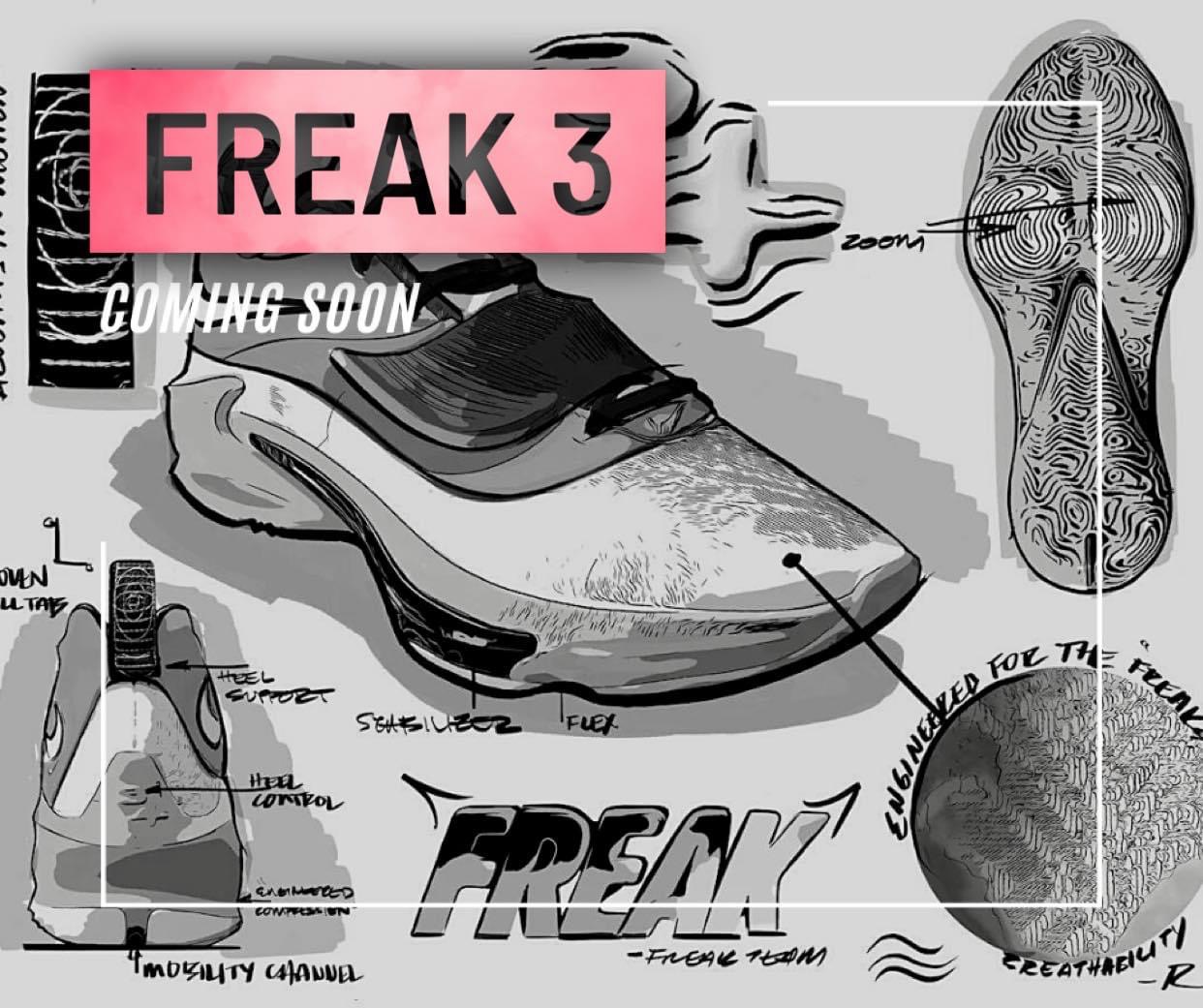 Hình ảnh chính thức mới nhất của Nike Zoom Freak 3