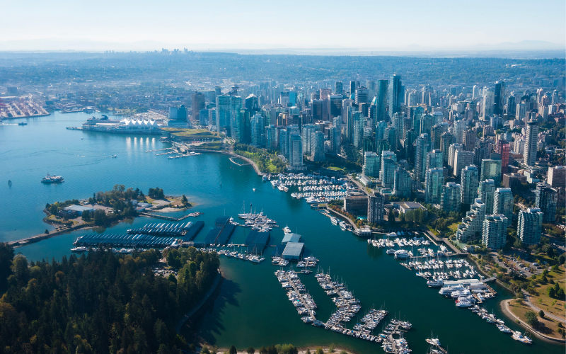 Vùng duyên hải phía tây British Columbia có thời tiết vô cùng dễ chịu