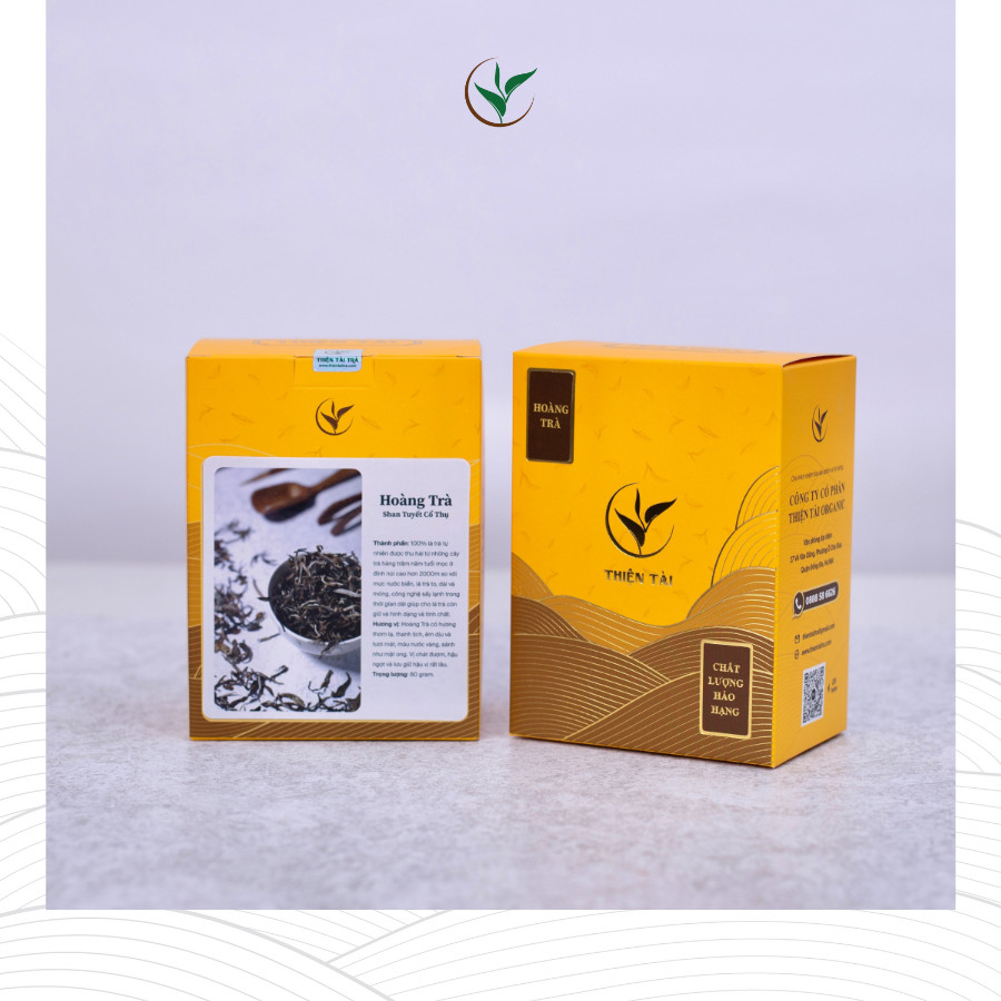 Trà Phổ Nhĩ Sống Rời (Hoàng Trà Shan Tuyết) Hảo hạng Hộp 60g