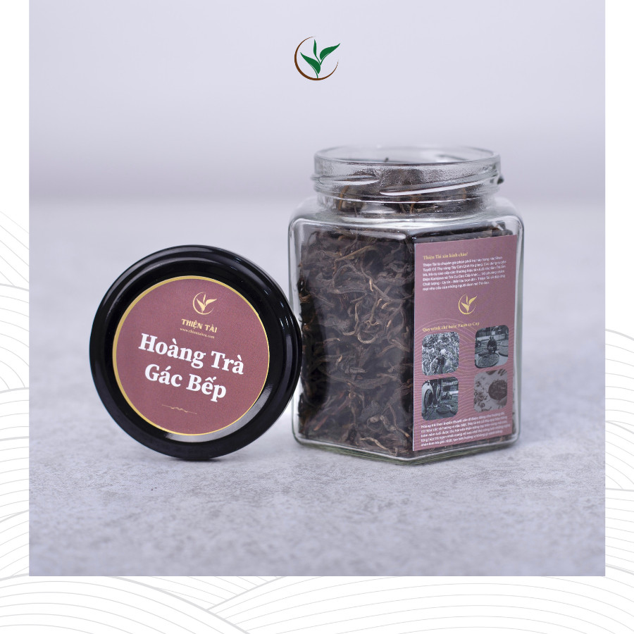 Trà Phổ Nhĩ Gác Bếp (Hoàng Trà Gác Bếp) Hũ Thủy Tinh 70g