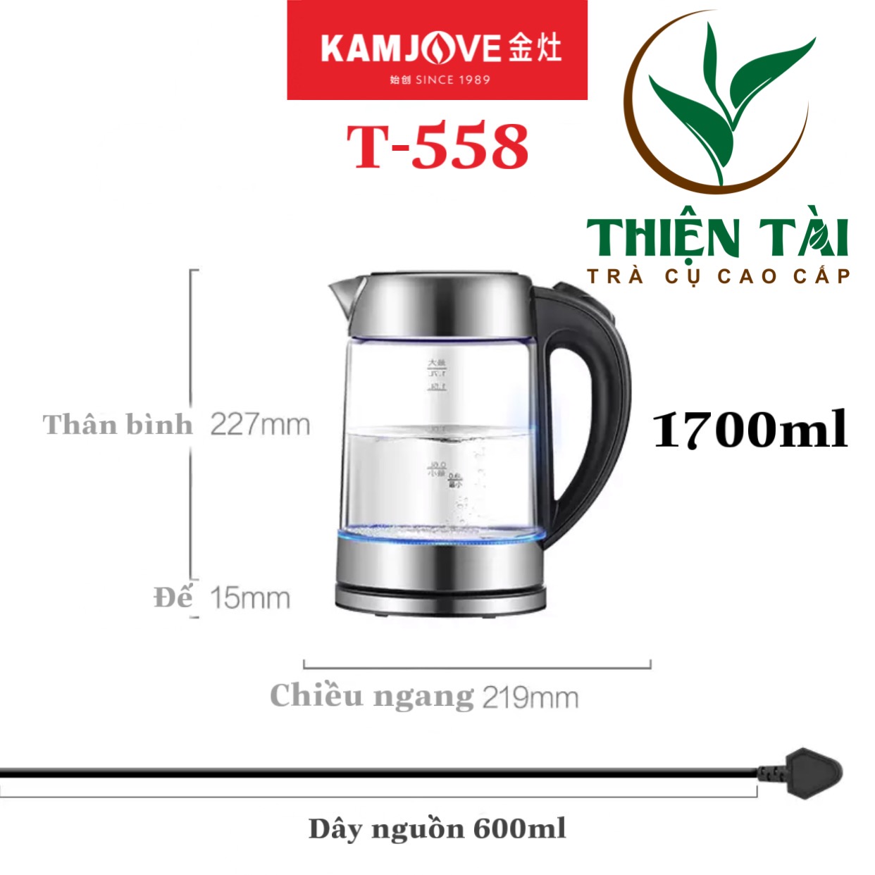 Ấm siêu tốc Kamjove T-558