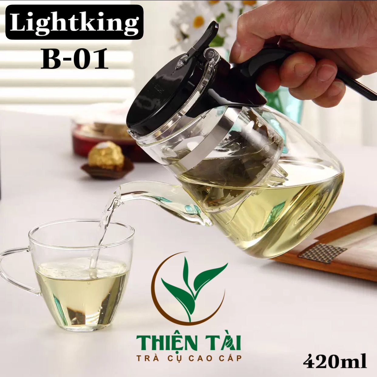 Bình Pha Trà Thông Minh Lightking B-01 (420ml)