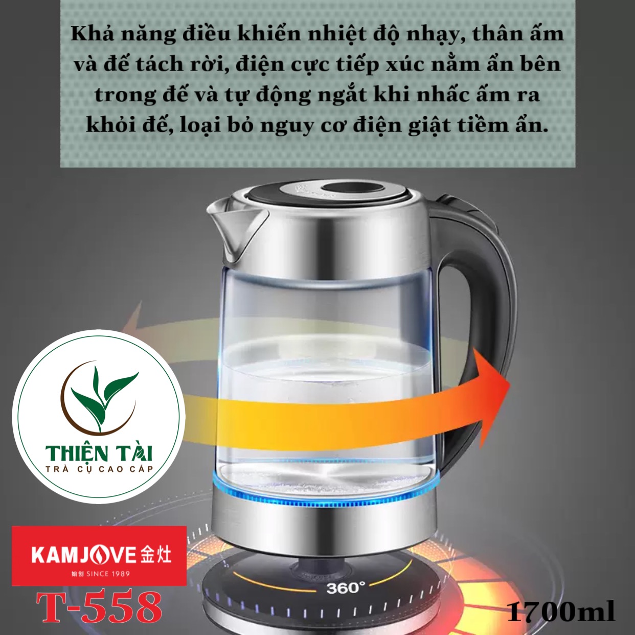 Ấm siêu tốc Kamjove T-558