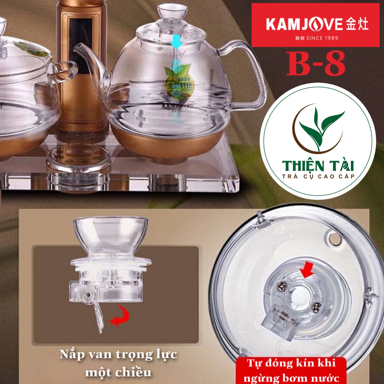 Bộ Ấm Điện Bàn Trà Thông Minh Kamjove B-8