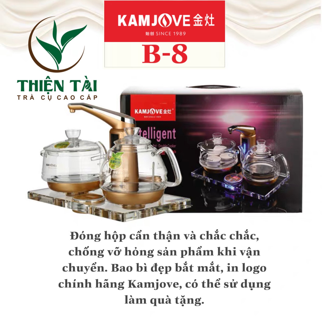 Bộ Ấm Điện Bàn Trà Thông Minh Kamjove B-8