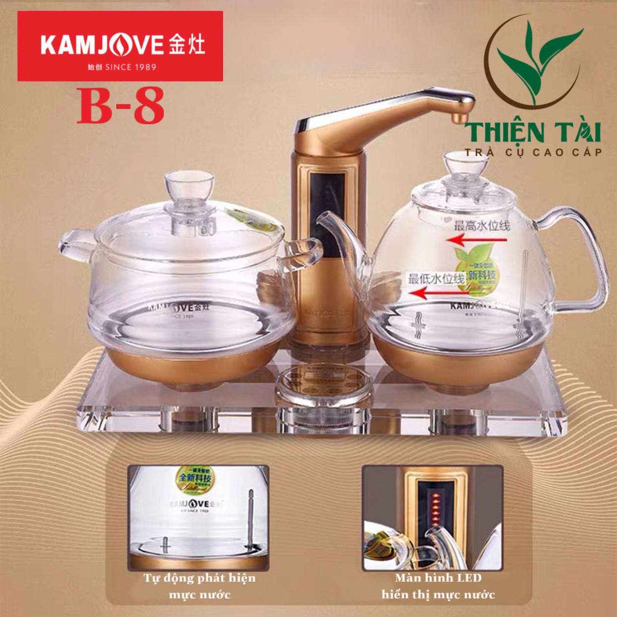 Bộ Ấm Điện Bàn Trà Thông Minh Kamjove B-8