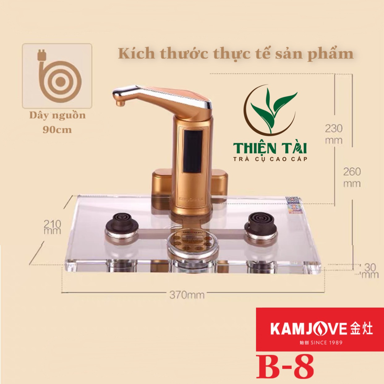 Bộ Ấm Điện Bàn Trà Thông Minh Kamjove B-8