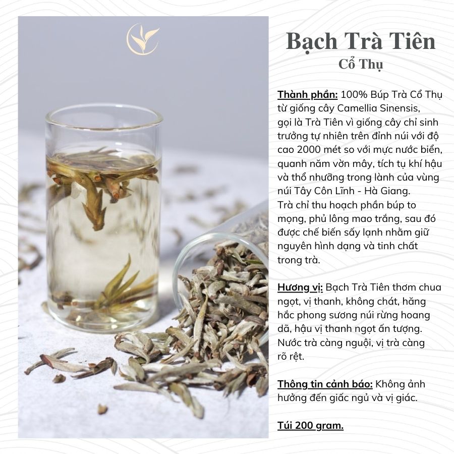 Bạch Trà Tiên Cổ Thụ Túi 200g