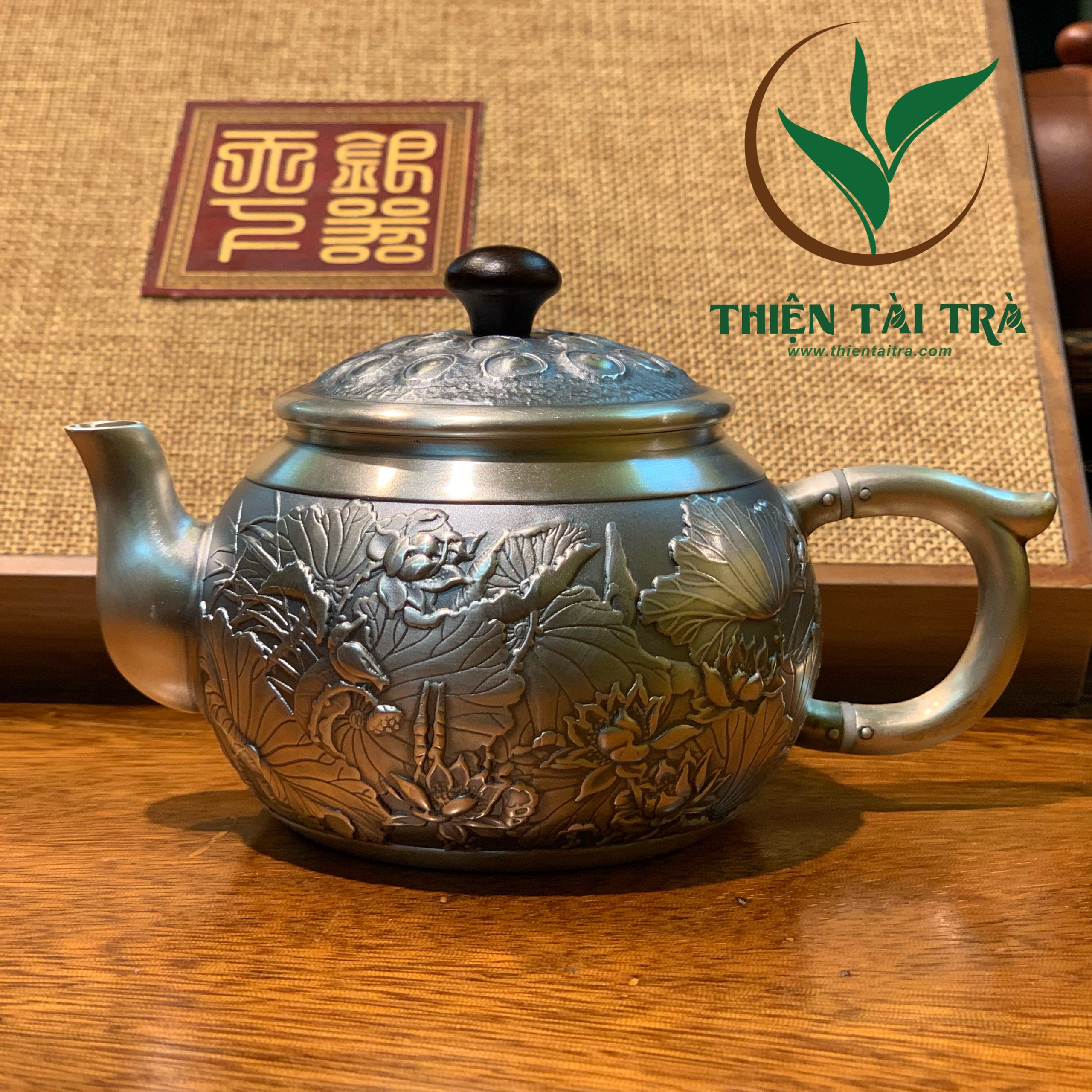 Bộ Ấm Chén Bạc Nguyên Chất 999