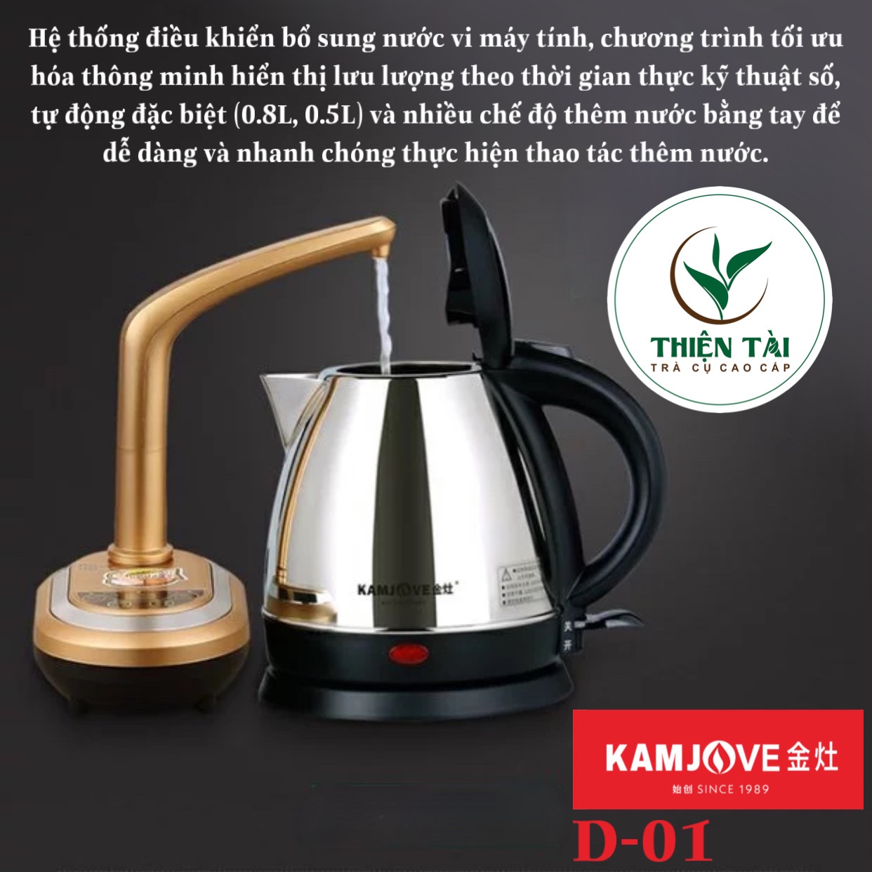 Vòi Bơm Nước Uống Để Bàn Kamjove D-01