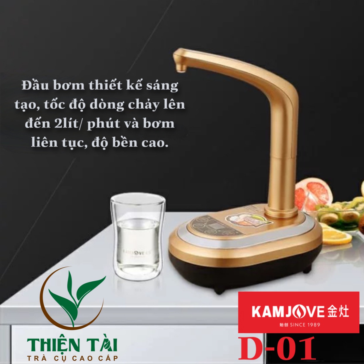 Vòi Bơm Nước Uống Để Bàn Kamjove D-01