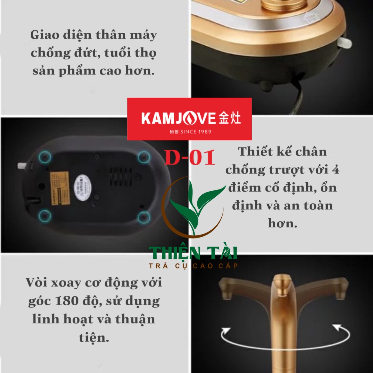 Vòi Bơm Nước Uống Để Bàn Kamjove D-01