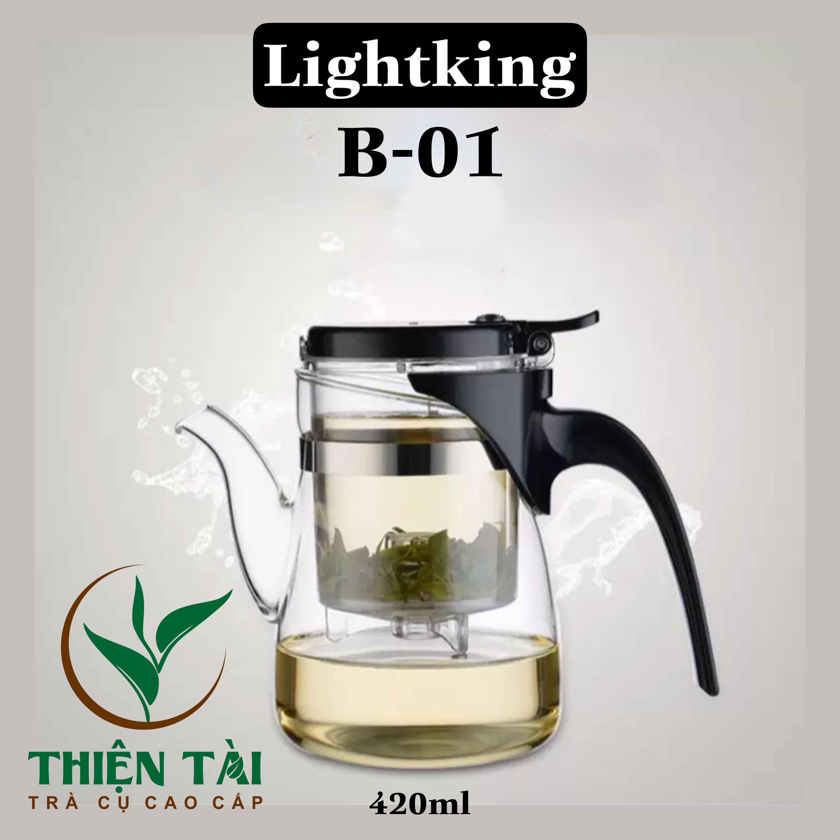 Bình Pha Trà Thông Minh Lightking B-01 (420ml)