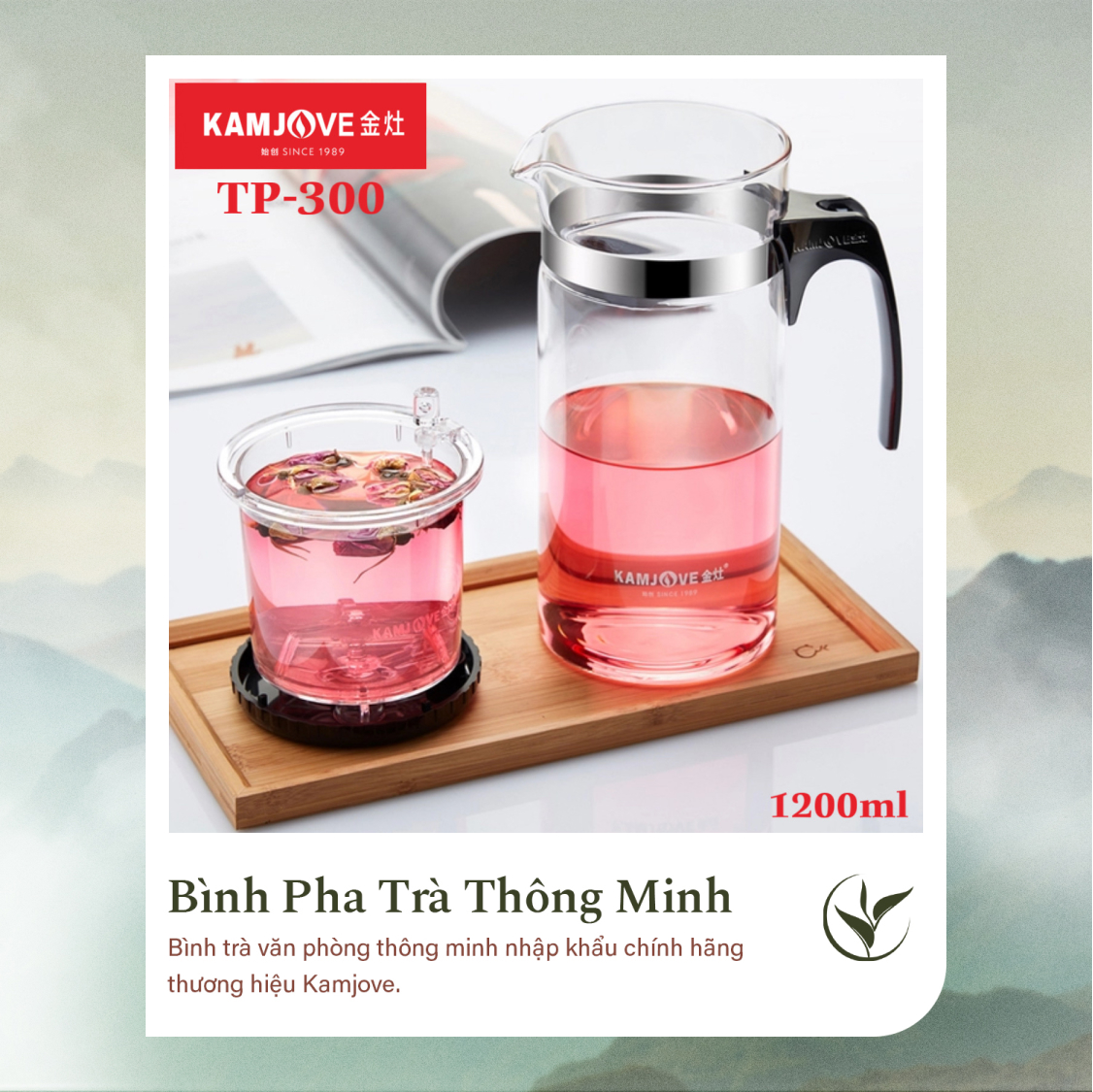 Bình Pha Trà Thông Minh Kamjove TP-300 (1200ml)