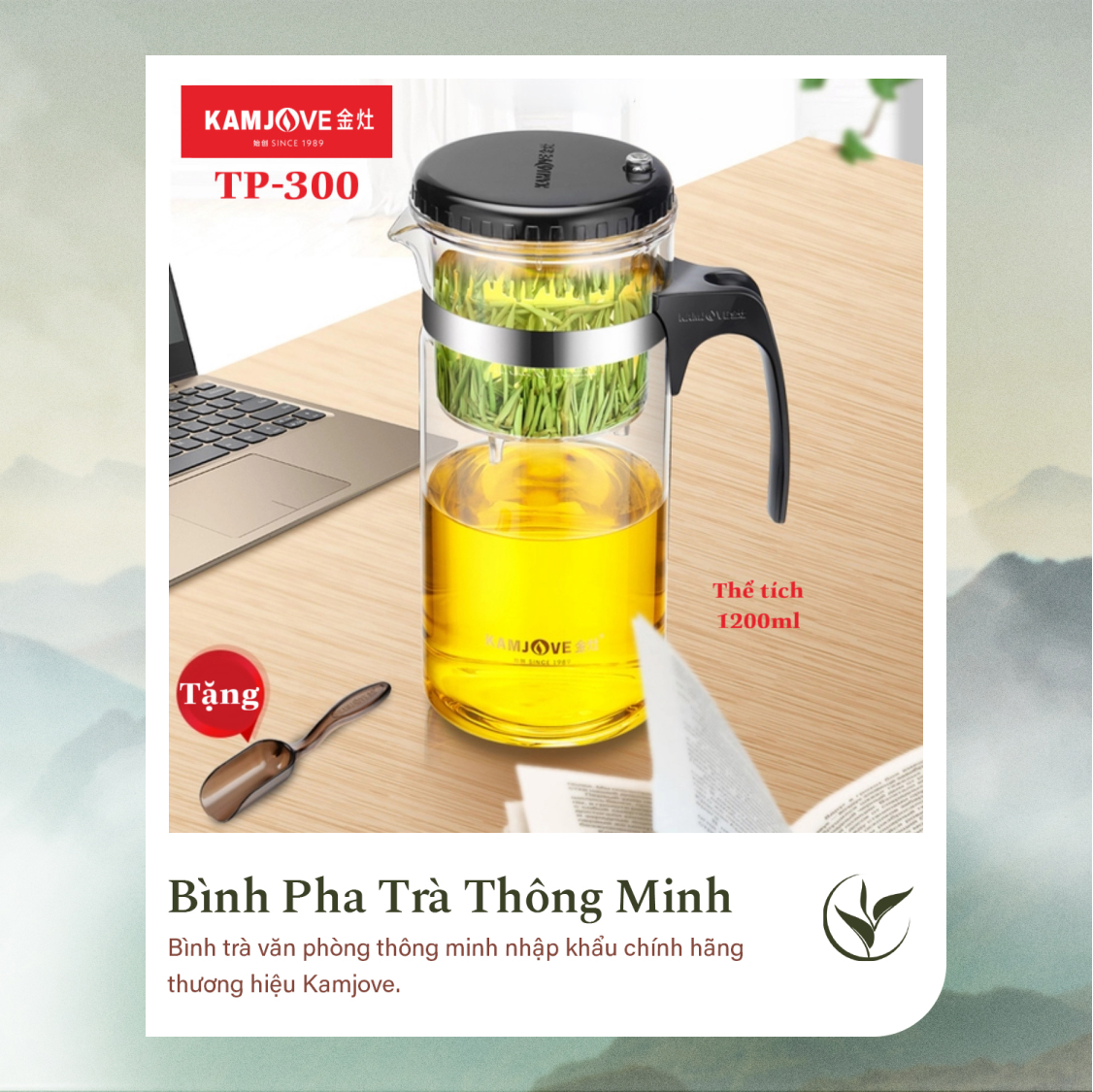 Bình Pha Trà Thông Minh Kamjove TP-300 (1200ml)
