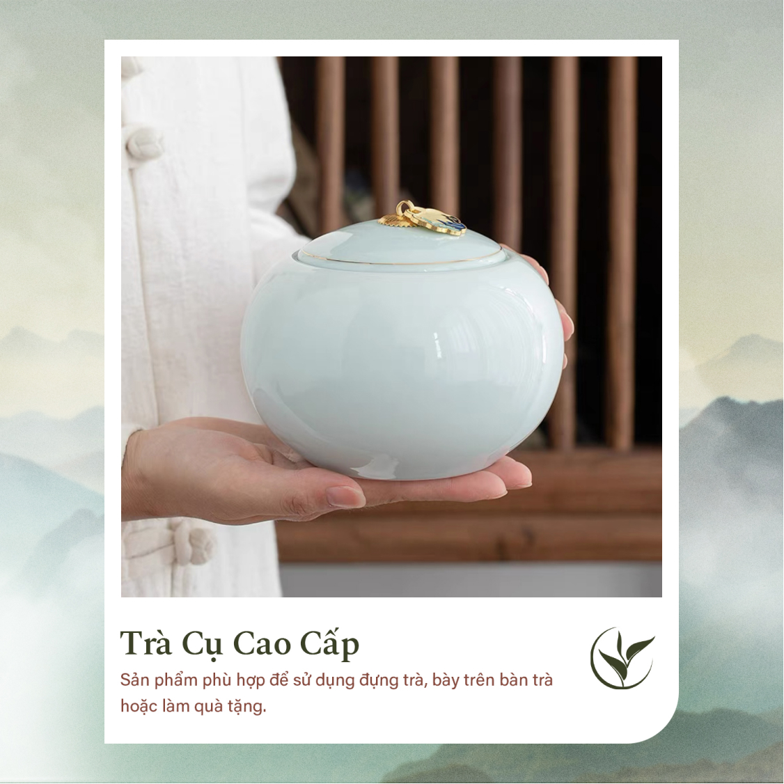 Set 2 lọ đựng trà xanh cửu long