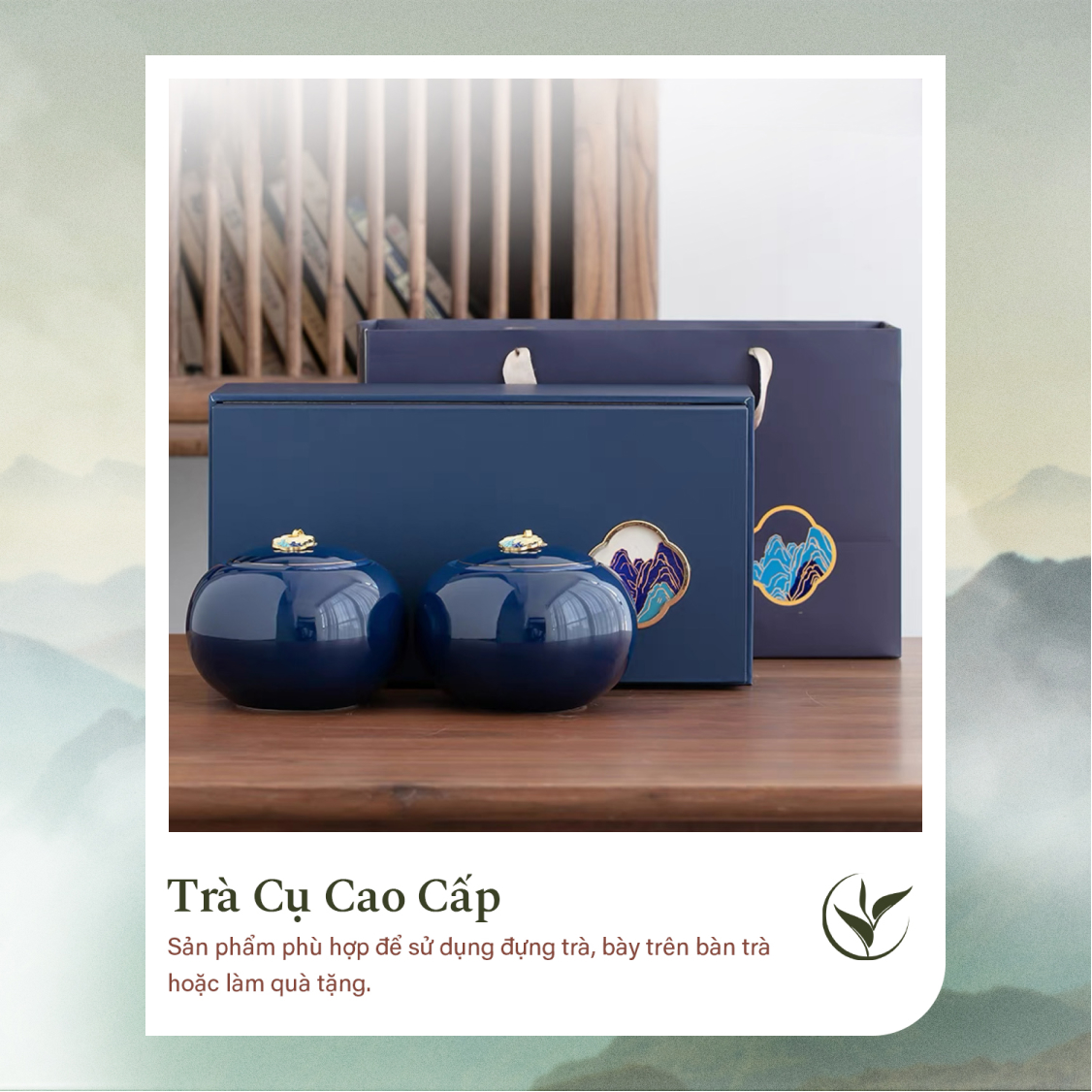 Set 2 lọ đựng trà xanh cửu long