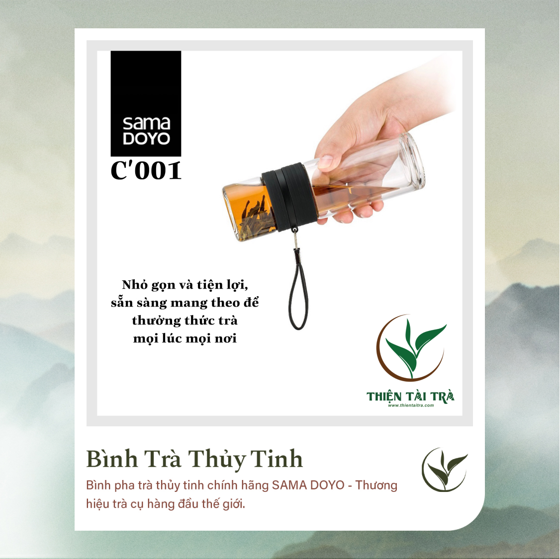 Bình Pha Trà Cá Nhân SAMADOYO-Silicon C-001 (238ml)